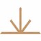Ekena Millwork Saratoga Timber Gable Bracket, Western Red Cedar, 108"W x 72"H x 3 1/2"D x 5 1/2"F, 16/12 Pitch GBW108X72X0406SAR00SWR - alternate 1